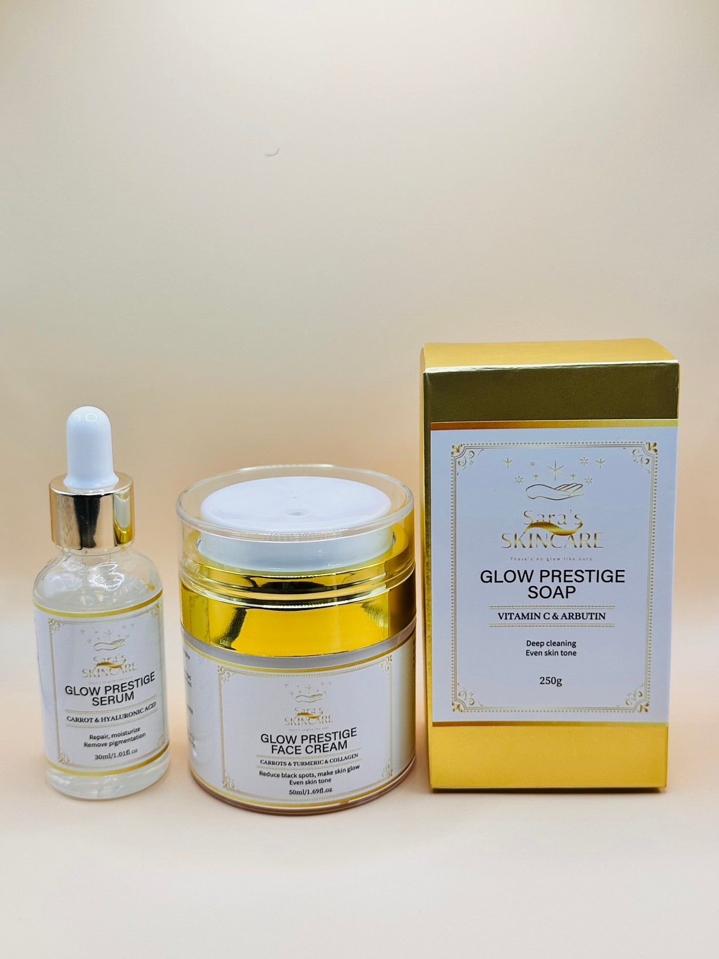 Skincare set to repair, moisturize, and brighten skin
