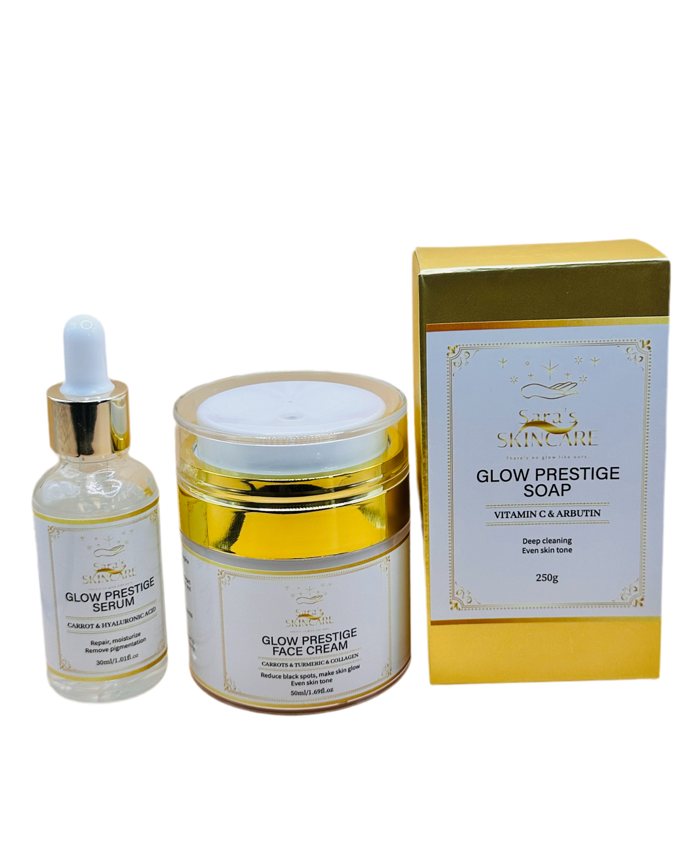 Skincare set to repair, moisturize, and brighten skin
