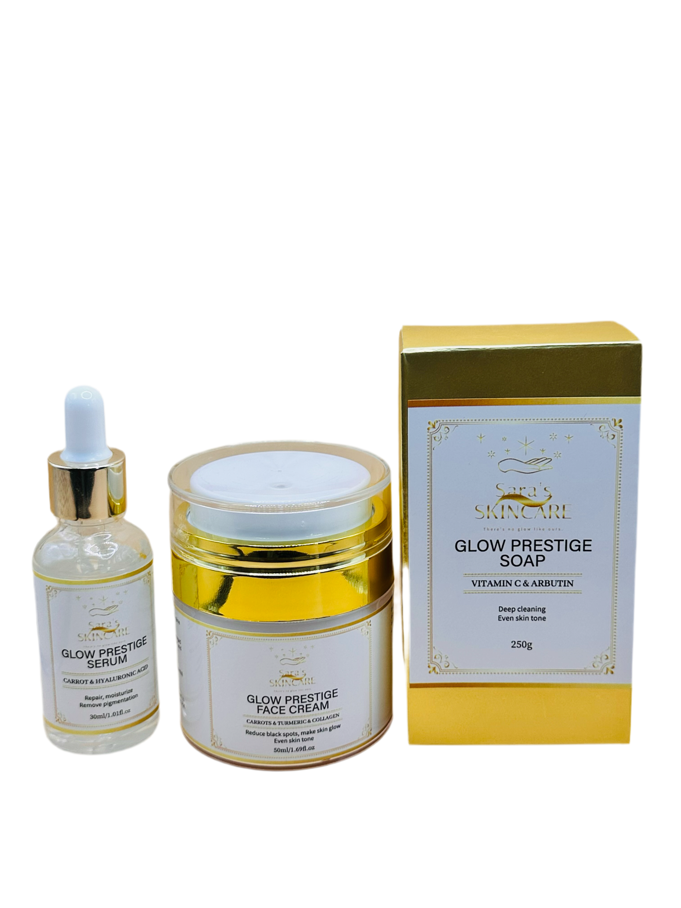 Skincare set to repair, moisturize, and brighten skin