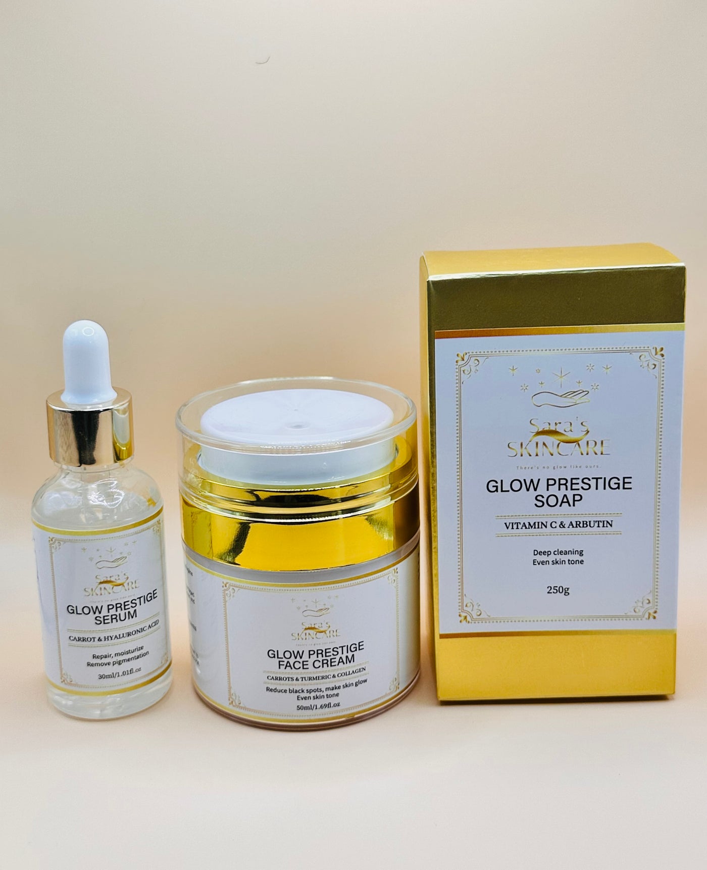 Skincare set to repair, moisturize, and brighten skin